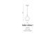 Подвесной светильник AZzardo Amber Milano 1 AZ2148 chrome, Хром, Прозрачный, Хром