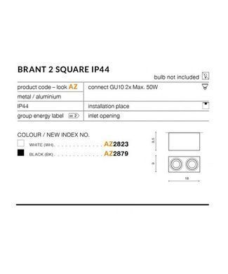 Точковий світильник AZzardo Brant 2 Square - Azzardo (Польща)