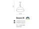 Люстра AZzardo Decora M AZ2160 white, Металлик, Белый