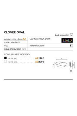Светильник AZzardo Clover oval LED - Azzardo (Польша)
