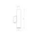 Бра Nowodvorski Fourty Wall M GU10 2x10W, Black