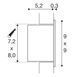 Встраиваемый светильник SLV FRAME LED 230 В BASIC, серый