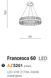 Люстра AZzardo FRANCESCA 60 Brass