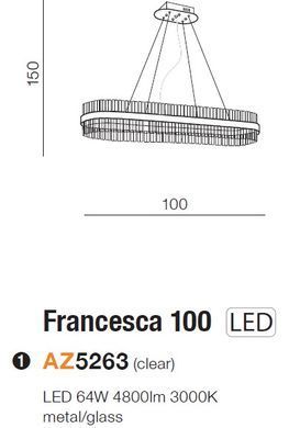 Люстра AZzardo FRANCESCA 100 - Azzardo (Польша)