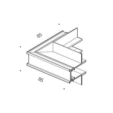 З'єднувач вбудований внутрішній LTX IN_LINE CORNER R IN - LTX (Польща)