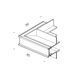 З'єднувач вбудований внутрішній LTX IN_LINE CORNER R IN (06.R90IN.WH)